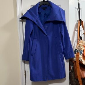 New York & Company Royal Blue Women's Cape Coat